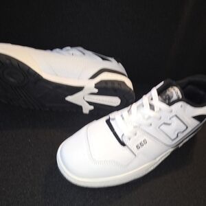 New Balance White and Black Athletic Shoes